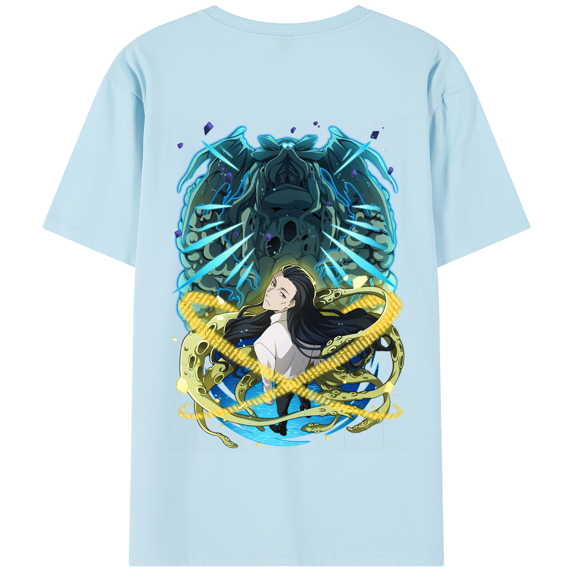 （画像用） 文豪ストレイドッグス Bungo Stray Dogs 綿100％半袖Tシャツ（背面プリント）